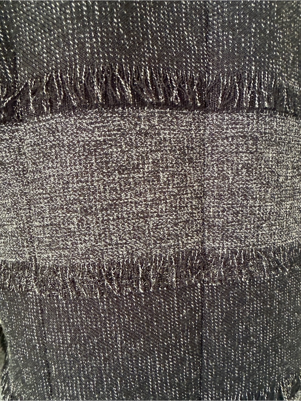 BCBGMaxAzria Gray and Black Striped Open-Front jacket. - Picture 5 of 10